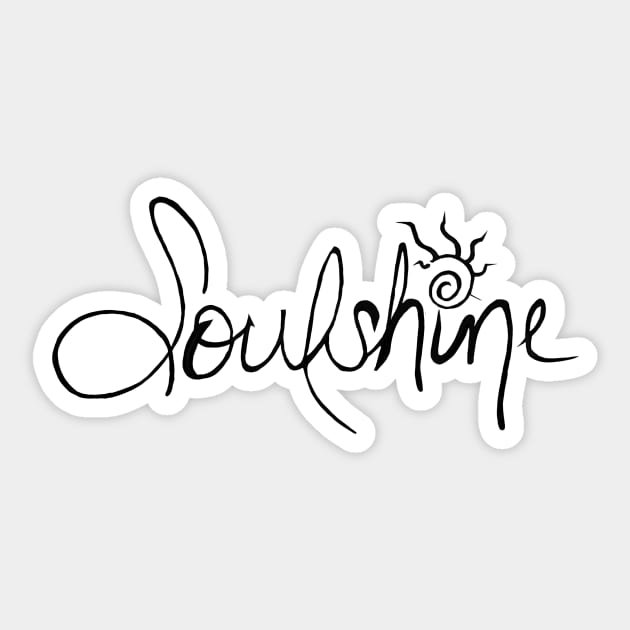 Soulshine Black Sticker by Soulshine 